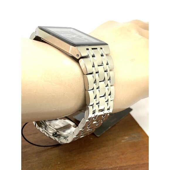 Bulova Men's Watch 96D145 Diamond Black Dial Silver Stainless Steel Quar… - Picture 12 of 14